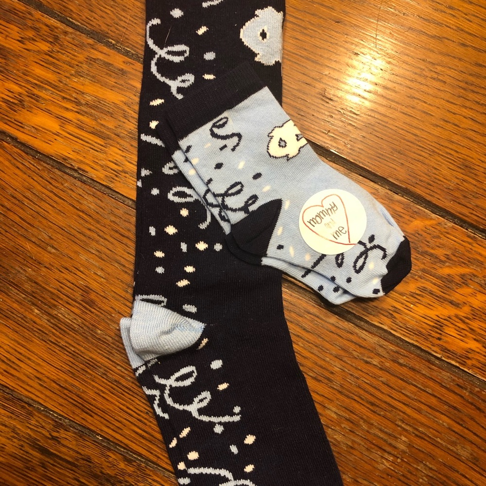 Mommy and me UNC collegiate sock set.